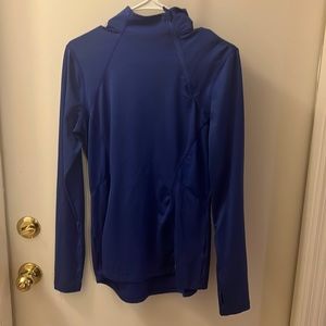 Blue long sleeve turtle neck